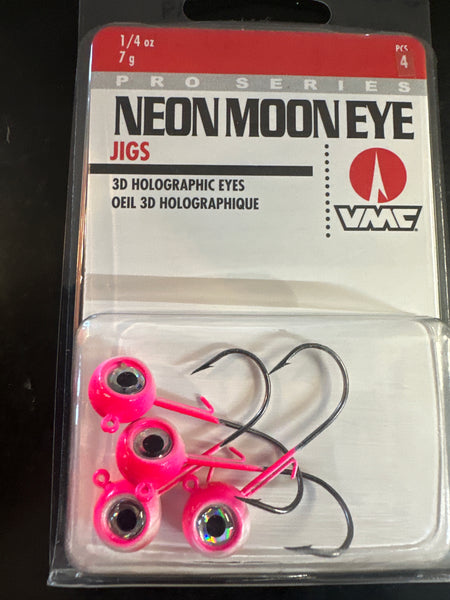 VMC Neon Moon Eye jig 1/4oz pink/white