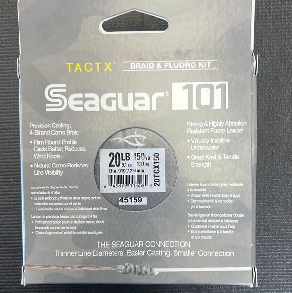 Seaguar 101 TACTX Braid & Fluoro Kit 20lb test 150 yards