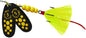 Mepp’s Black Black Fury Double Blade 1/2oz ( Yellow Dot & Yellow Tail)