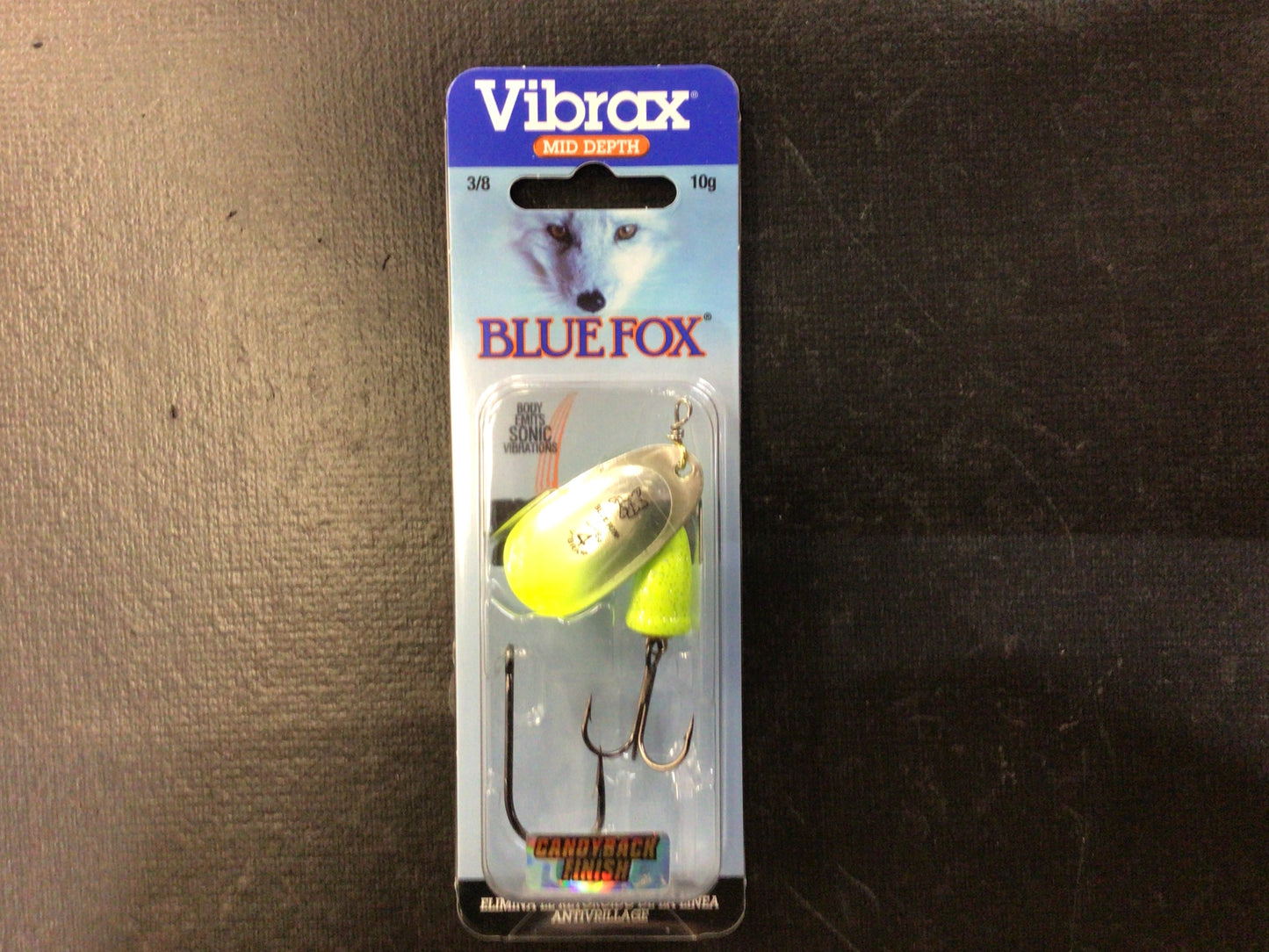 Blue Fox Vibrax 3/8oz Chartreuse, Green Chartreuse