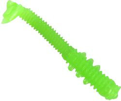 SP 1.5" TINY WORM (10),LIME GLOW