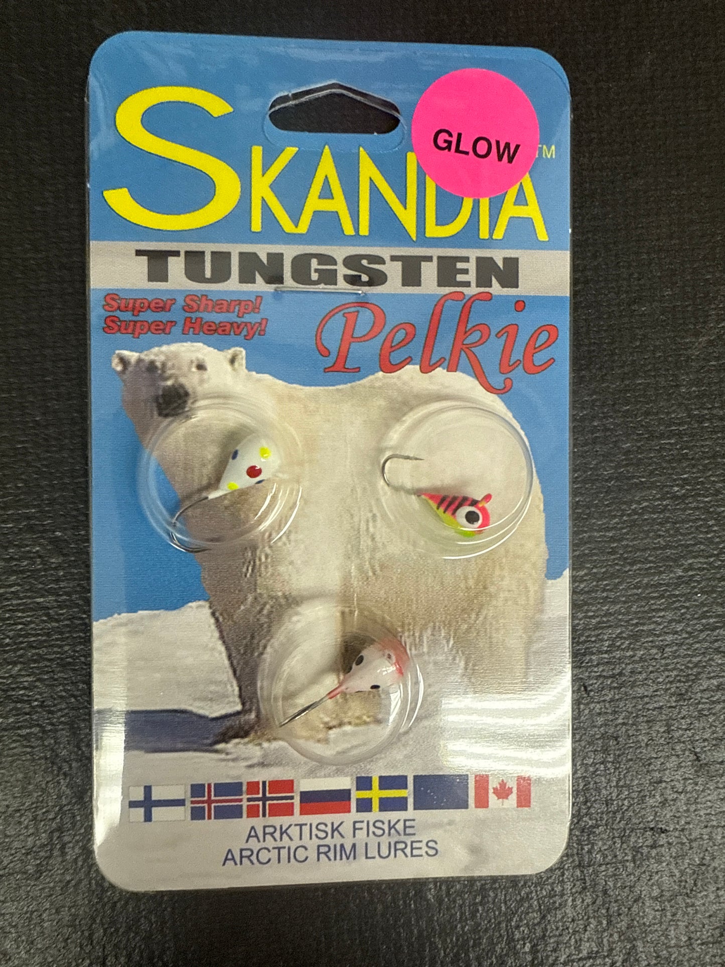 Skandia tungsten glow pelkie jig 3pc