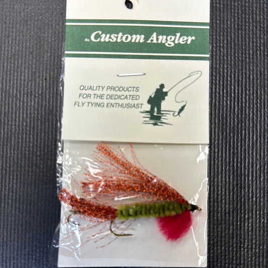 Custom Angler Kokanee fly olive/copper