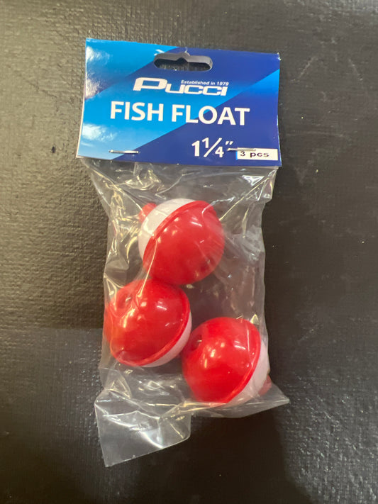 Pucci 1-1/4" Red & White Floats