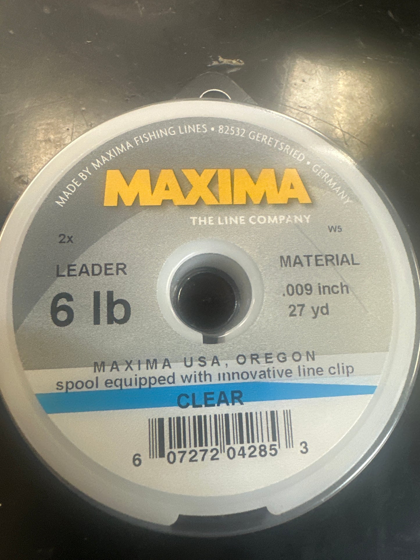 Maxima 6lb clear leader wheel
