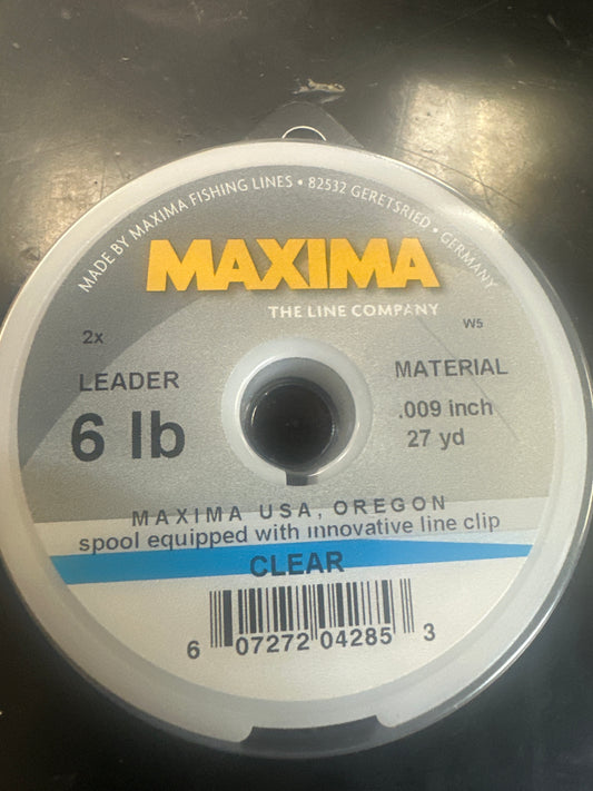Maxima 6lb clear leader wheel