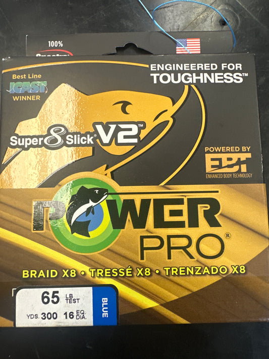 Power Pro super slick 8 65lb blue