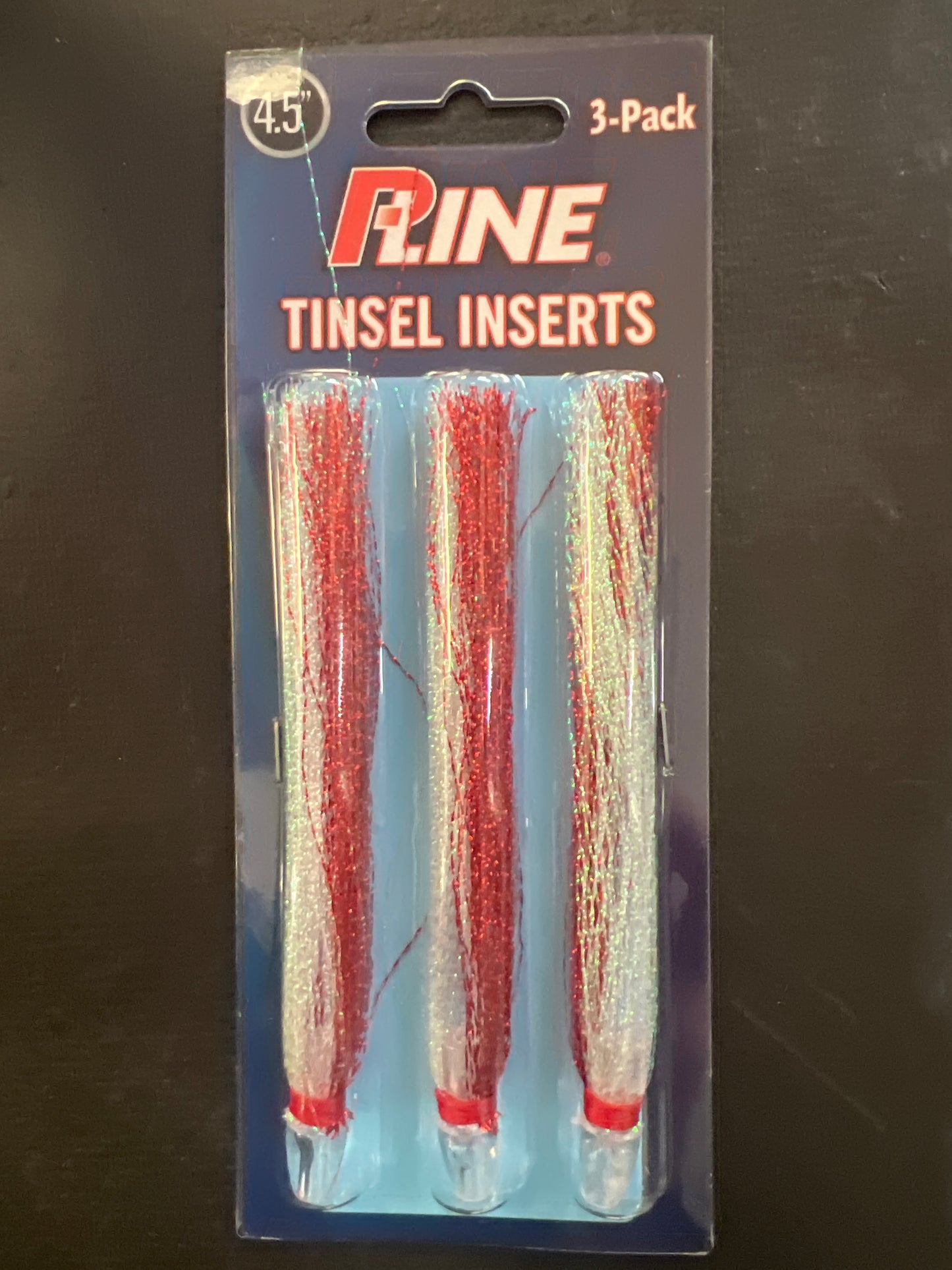 P-Line Tinsel Inserts 4.5" Red Rainbow Crystal