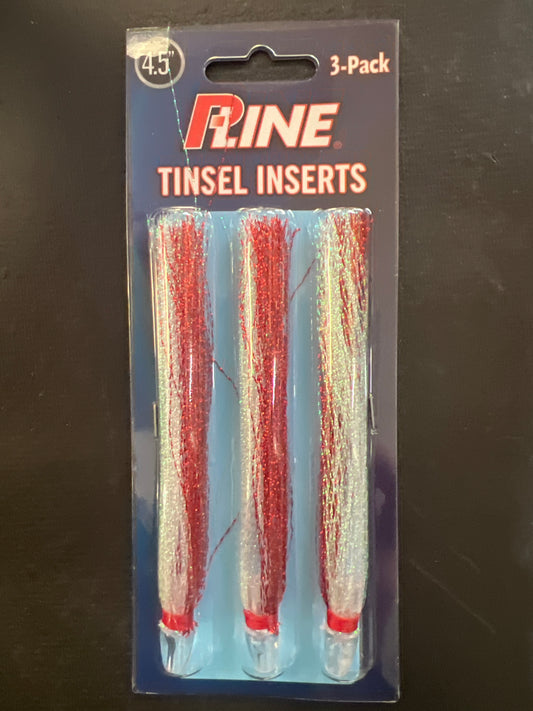 P-Line Tinsel Inserts 4.5" Red Rainbow Crystal