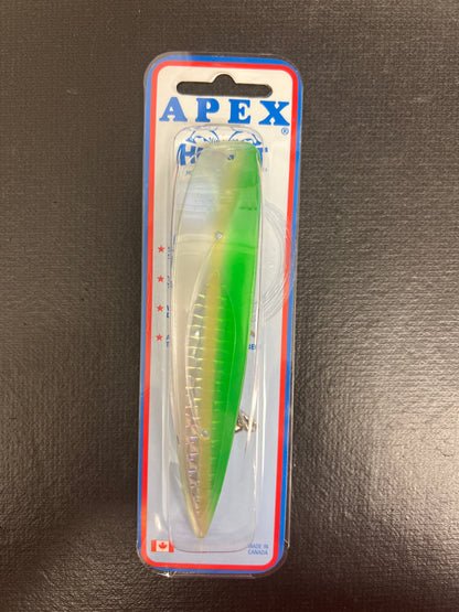 #198 Pearl Dark Green Gold Stripe