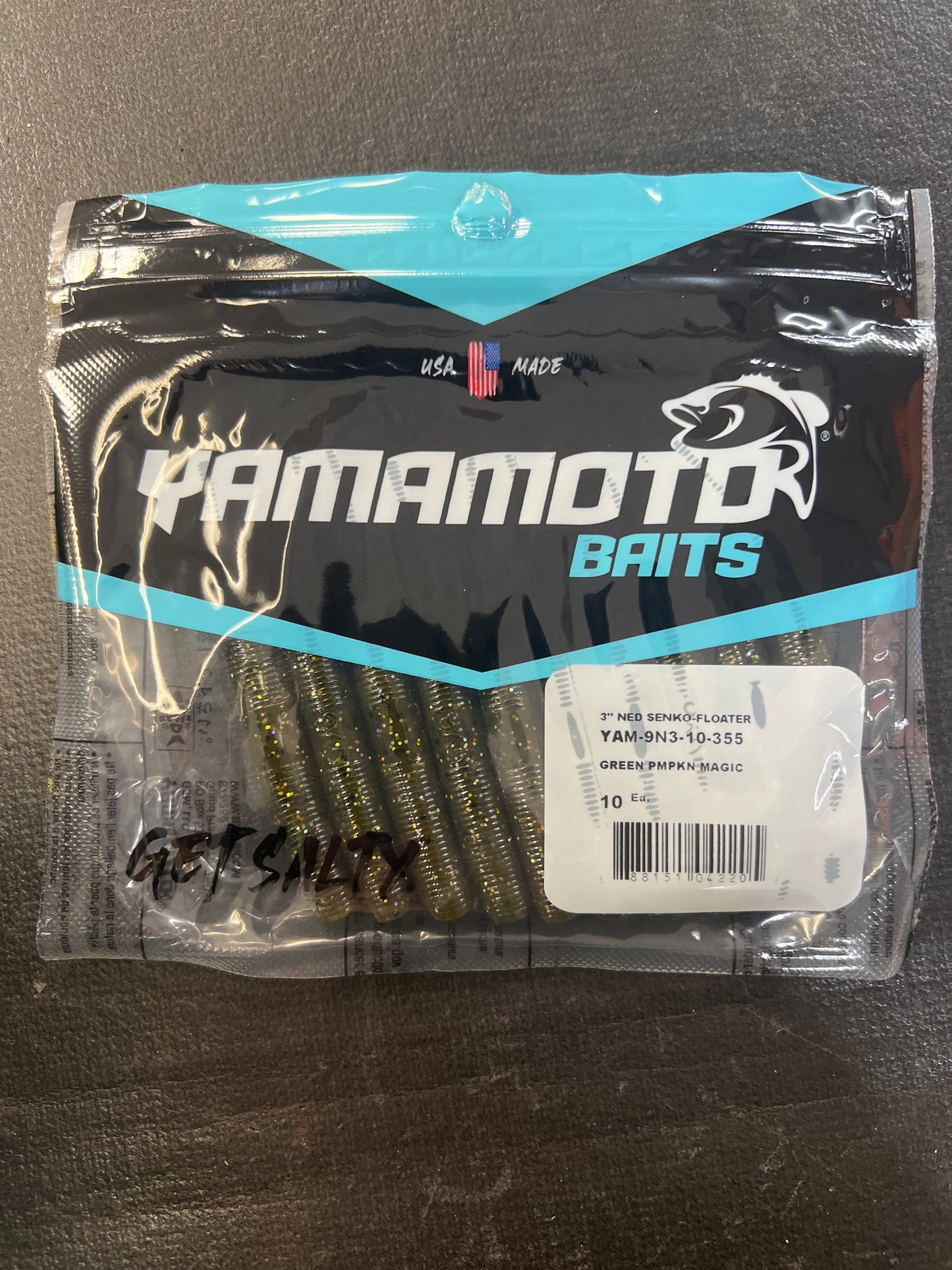 Yamamoto Baits 3" Ned Seko- Floater Green Pumpkin Magic