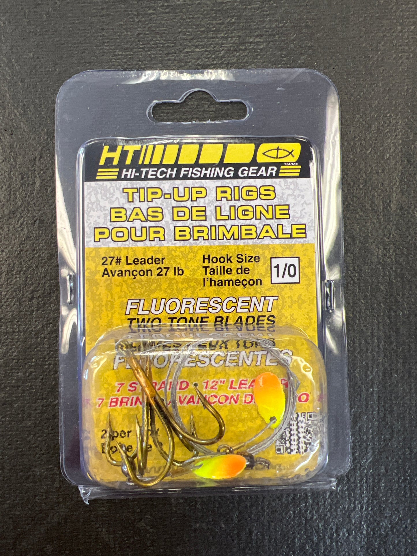 HT Tip-Up Rigs 1/0 Hook on 27# Leader