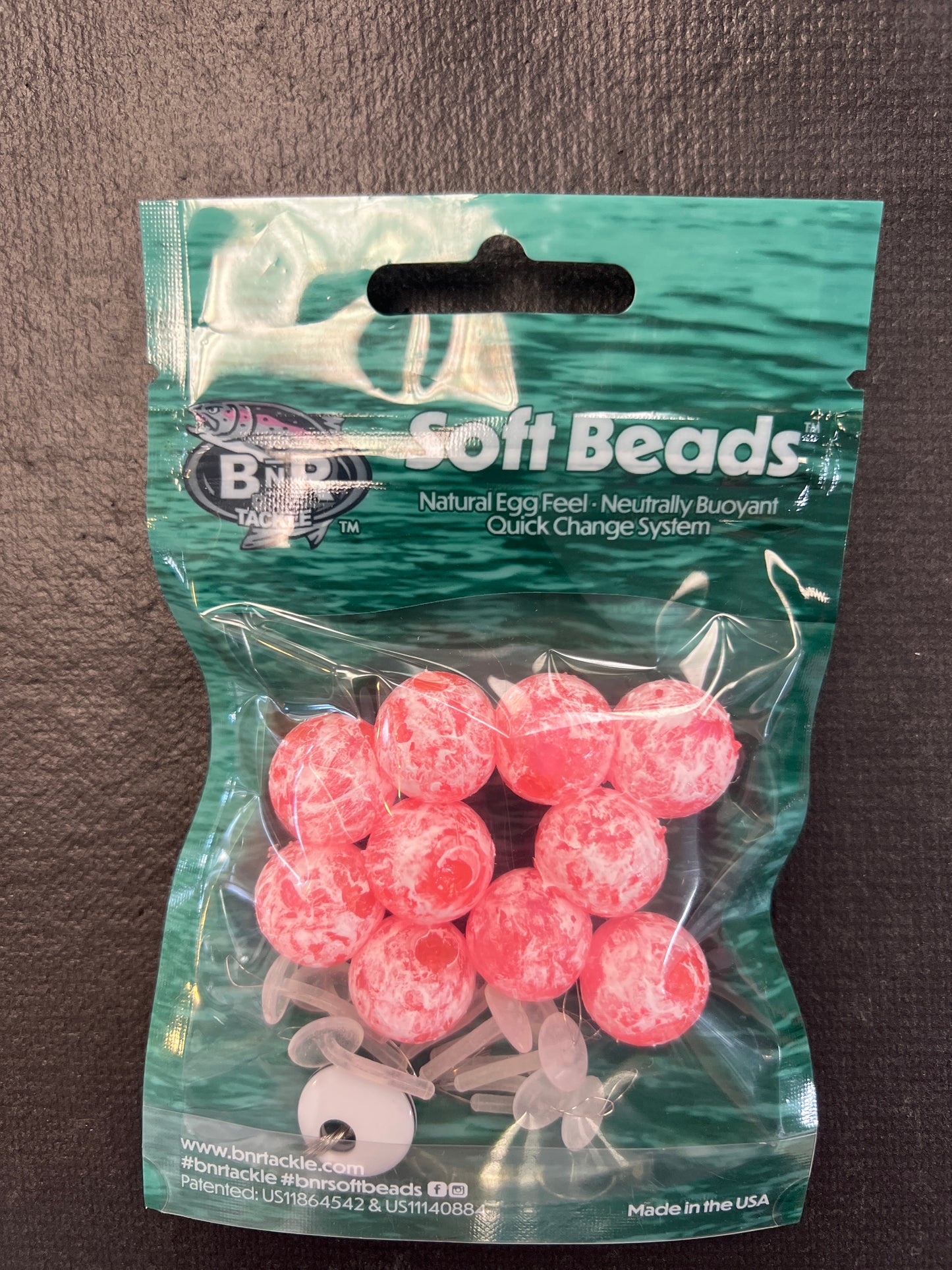 BnR Soft Beads 16mm Mottled Pink