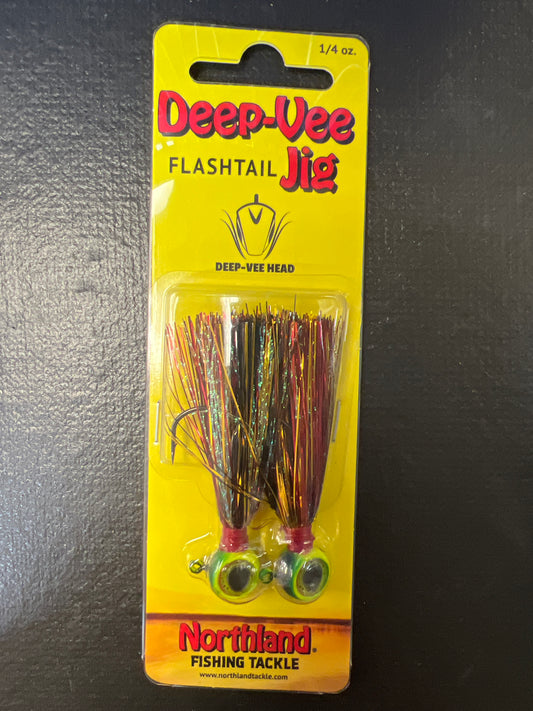 Northland Deep Vee Jig 1/4oz Fire Tiger