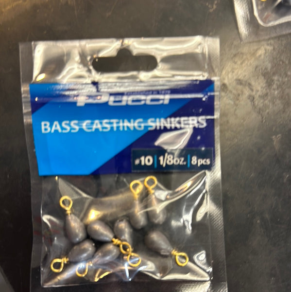 Pucci bass casting sinkers 1/8oz