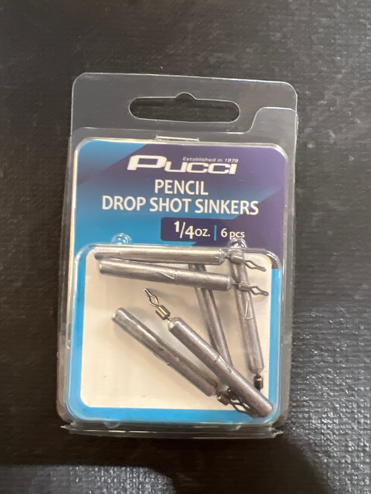 Pucci Pencil Drop Shot Sinkers 1/4oz