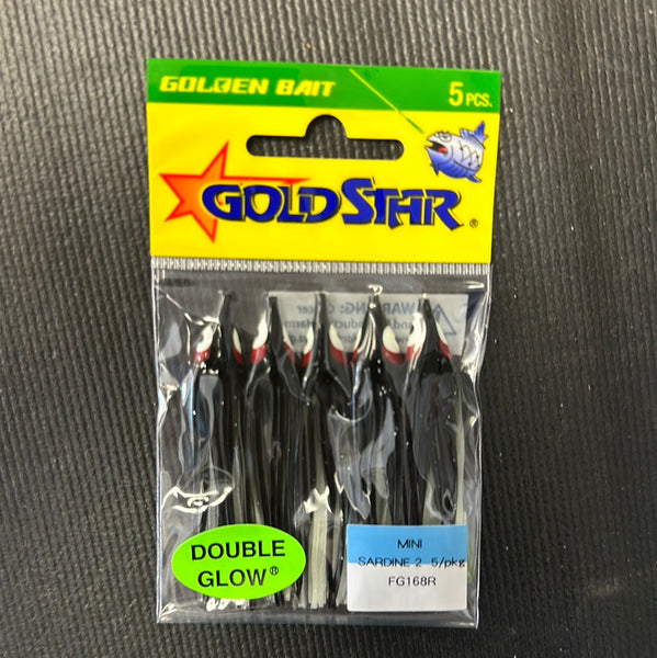 Gold Star mini sardine 2 (black/glow)