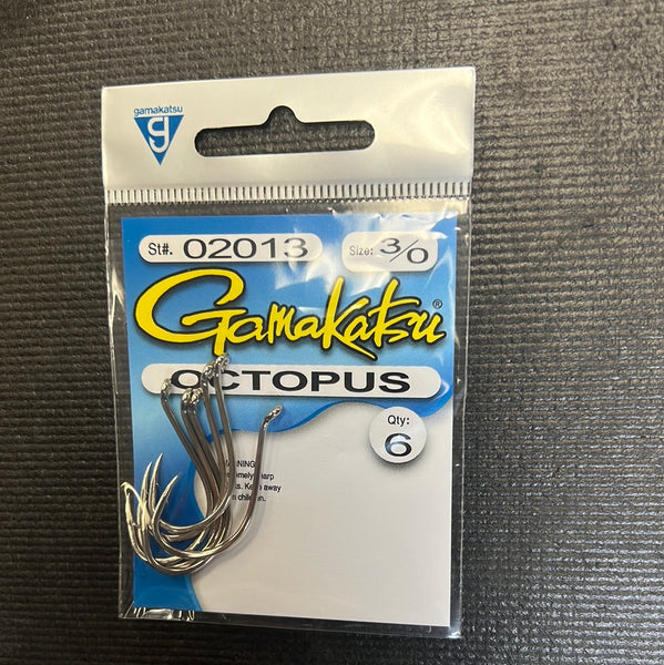 Gamakatsu octopus silver size 3/0