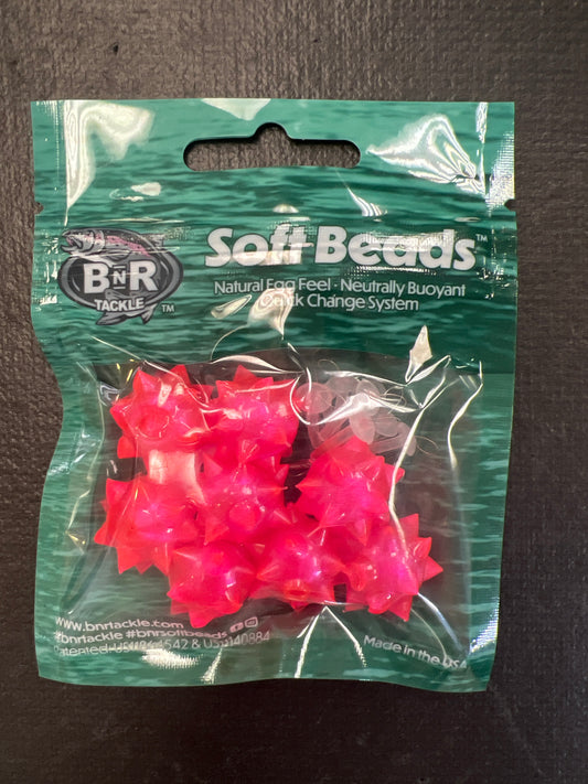 BnR Soft Burr Beads 15mm Sweet Pink Cherry