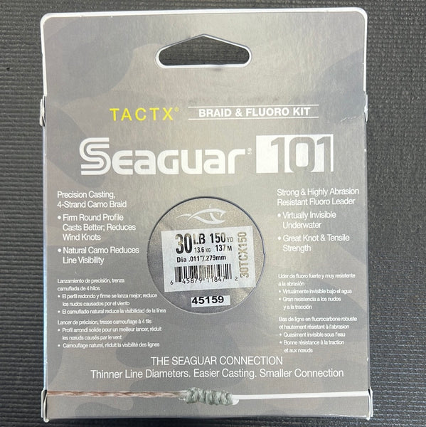 Seaguar 101 TACTX Braid & Fluoro Kit 30lb test 150 yards