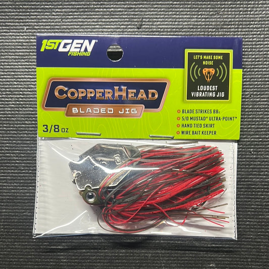 1st GEN Copper Head Bladed Jig 3/8oz Brown Fire