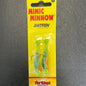 Northland mimic minnow 1/16oz #2 hook, Firetiger