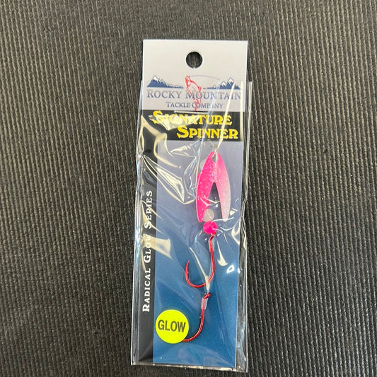 Rocky Mountain Tackle 1.5" Rigged  Radical Glow ￼Crystal Pink-N-Glow