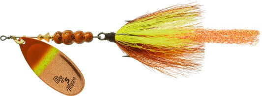 Mepps Bronze Slammer #5, 1/2oz (Copper-Chartreuse Craw)
