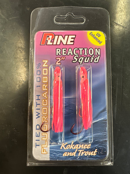 P-Line Reaction Squid 2” Pink Glitter 2 pack