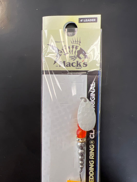 Mack's #6 Glow/Fluorescent Orange Glow blade 09132