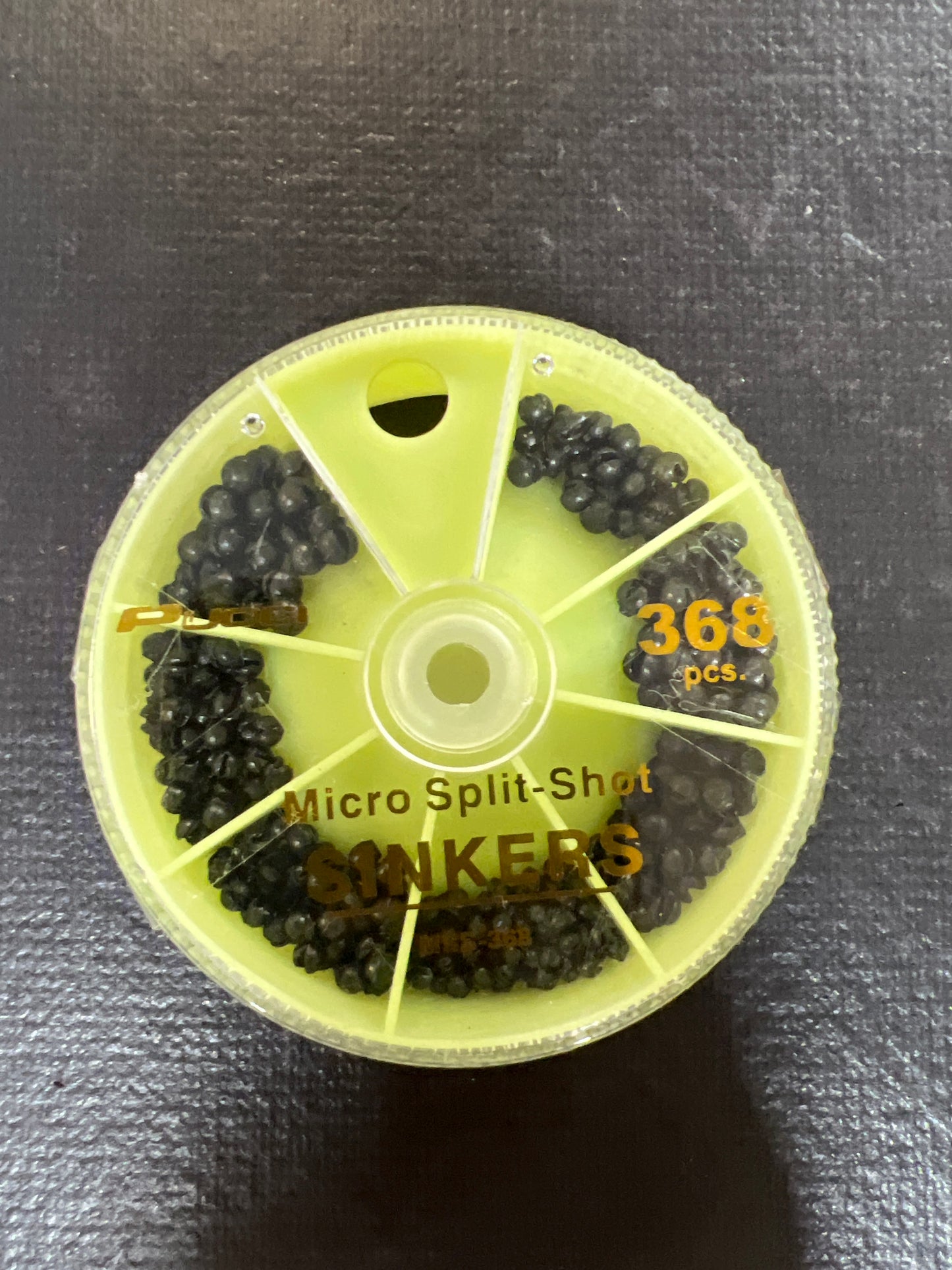 Pucci Micro Split Shot Sinkers 368 Pieces
