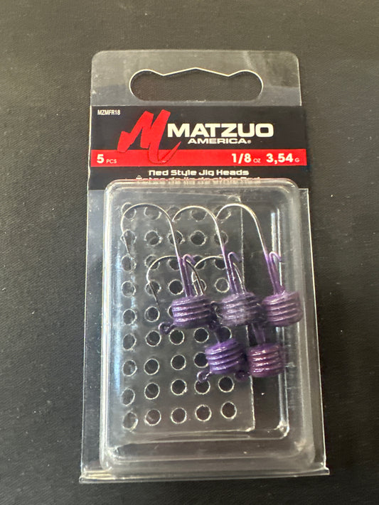 Matzuo Ned rig jig head 1/8oz plum