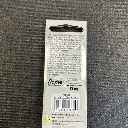 Acme google eye tungsten pink/chart