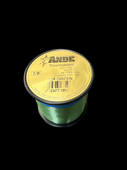Ande Tournament 12lb 1/8lb spool