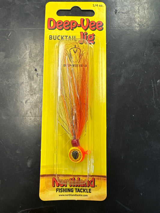 Northland Deep Vee Bucktail Jig sunrise 1/4oz