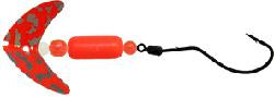 MACKS SPINDRIFT WALLEYE RIG,RED-SIL/RED
