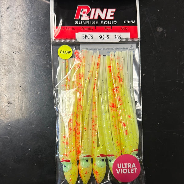 Pline 4.5” squid glow yellow orange