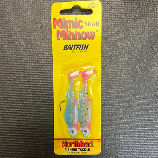 Mimic Minnow Shad 1/8oz Glow Rainbow