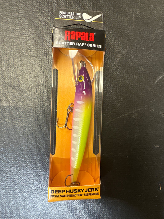 Rapala scatter rap deep husky jerk moldy fruit