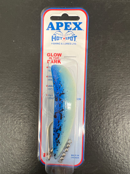#205 Blue Spatter Glow Apex