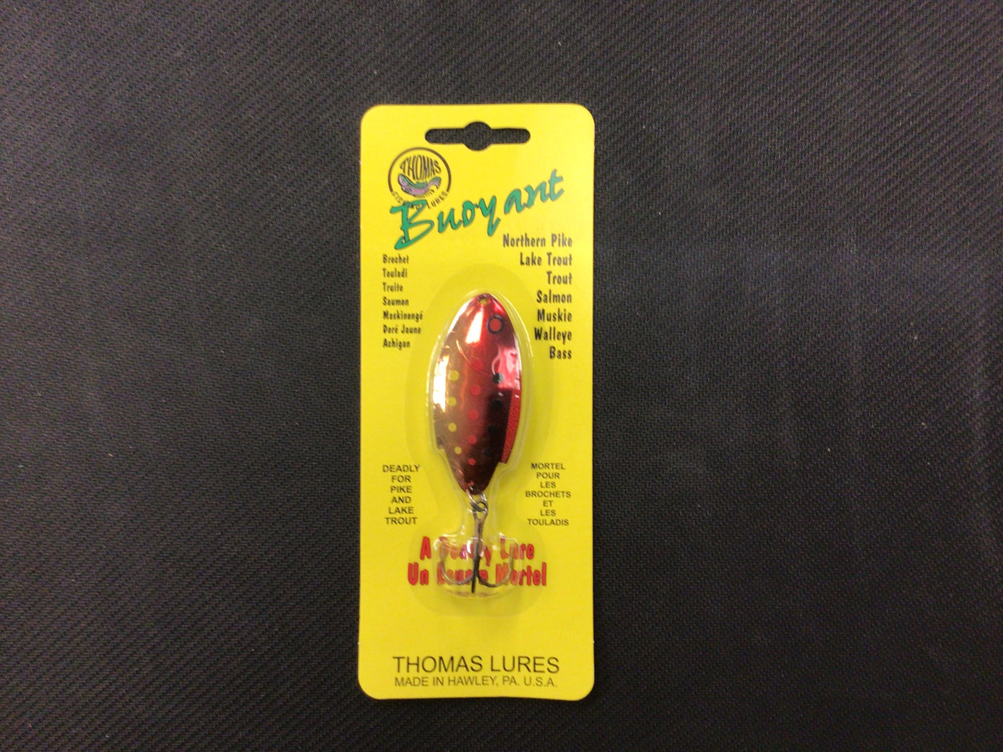 Thomas Buoyant gold/red 1/2 oz spoon