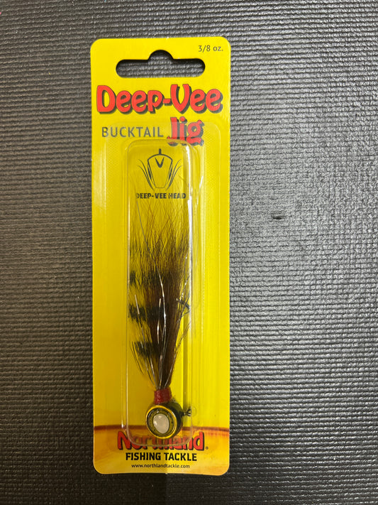 Deep Vee Bucktail 3/8oz Walleye