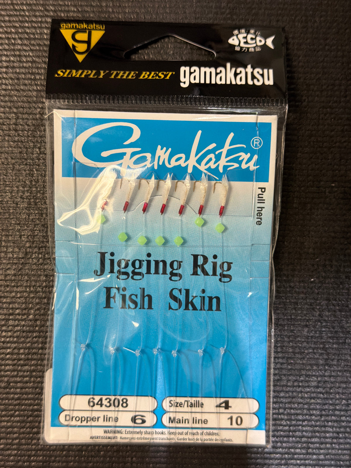 Gamakatsu Jigging Rig Fish Skin size 4