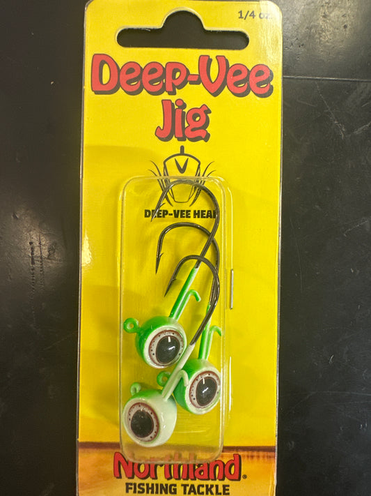 Northland Deep-Vee Jig 1/4oz watermelon