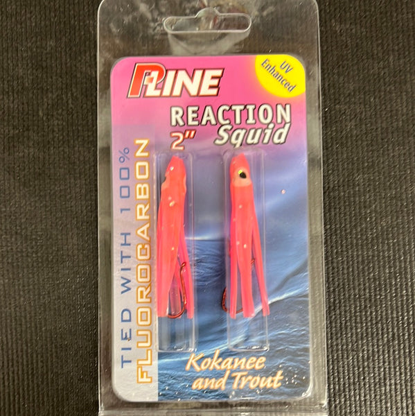 P-Line Reaction Squid 2" Pink 2-pack