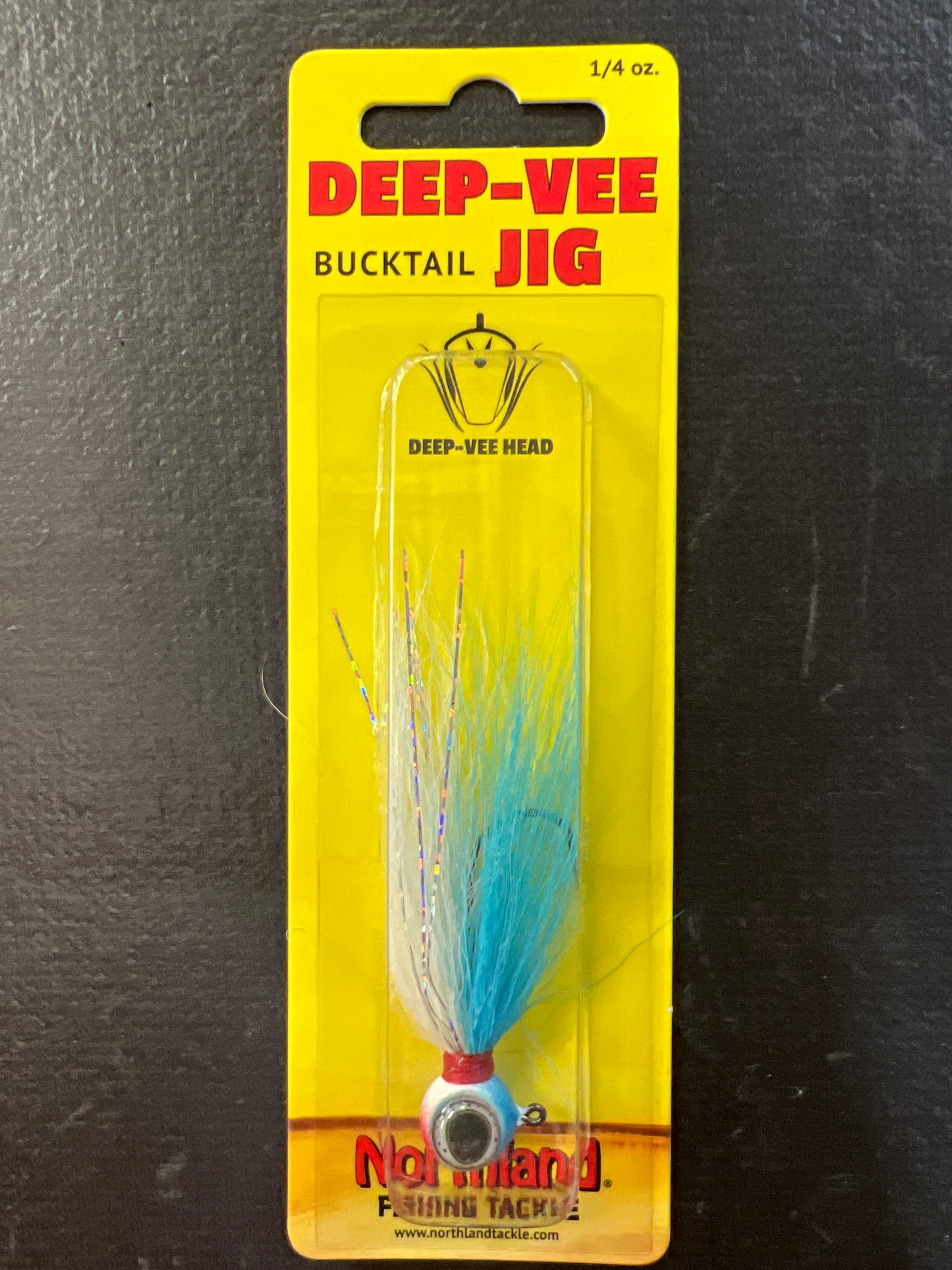 Northland Deep-Vee Bucktail Jig 1/4oz Mlight