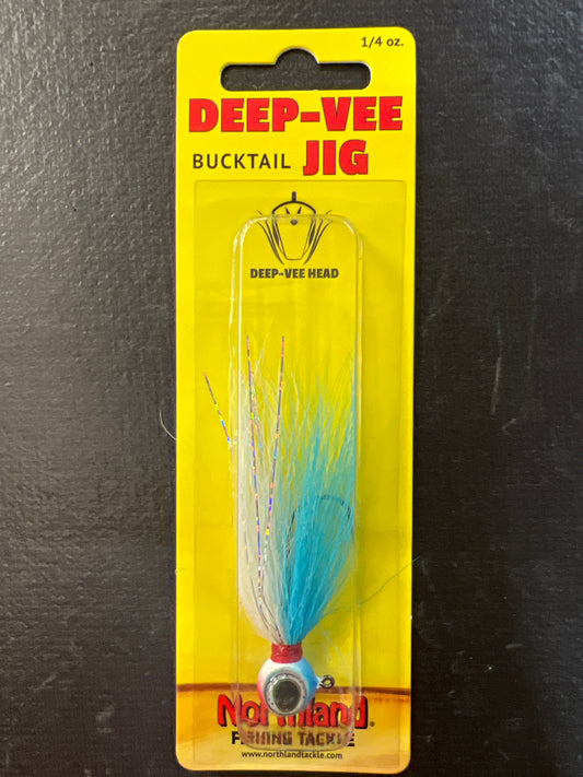 Northland Deep-Vee Bucktail Jig 1/4oz Mlight