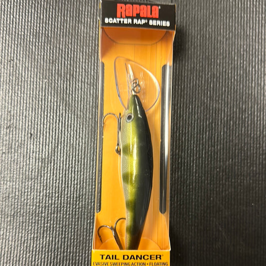 Rapala scatter rap tail dancer yellow perch