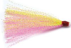 Pline 2.5” tinsel inserts pink/yellow