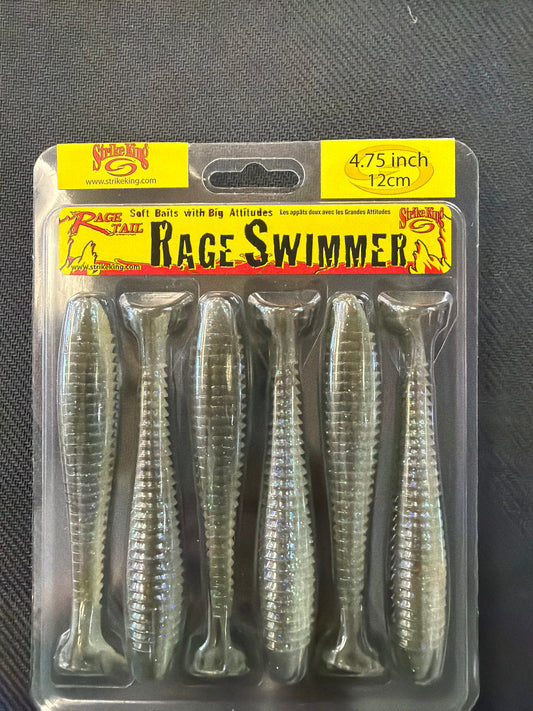Strike King 4.75" Rage Swimmer Electric Shad